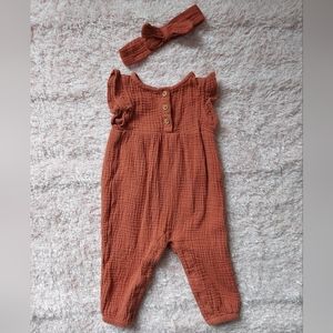 Baby Cat & Jack Girl's Romper